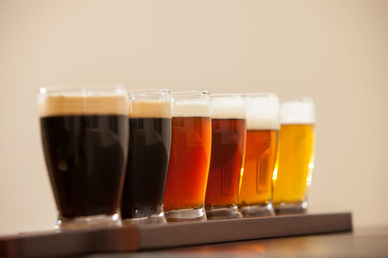 Six beer samples